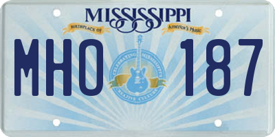 MS license plate MHO187