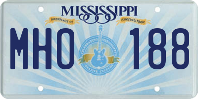 MS license plate MHO188