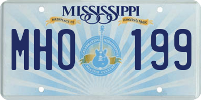 MS license plate MHO199