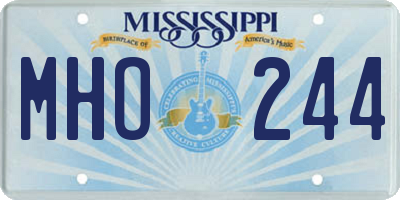 MS license plate MHO244