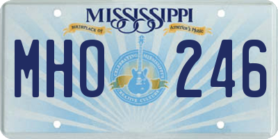 MS license plate MHO246