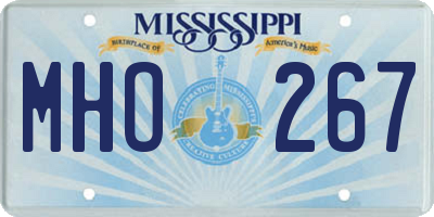 MS license plate MHO267