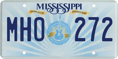 MS license plate MHO272
