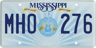 MS license plate MHO276
