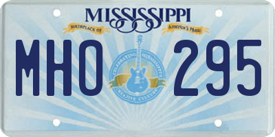 MS license plate MHO295