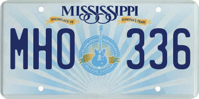 MS license plate MHO336