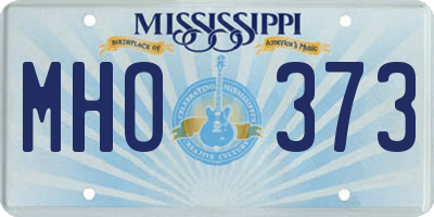 MS license plate MHO373