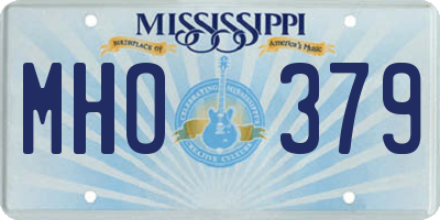 MS license plate MHO379