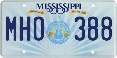 MS license plate MHO388