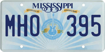 MS license plate MHO395