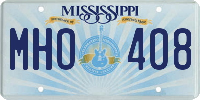 MS license plate MHO408