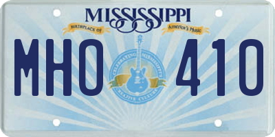 MS license plate MHO410