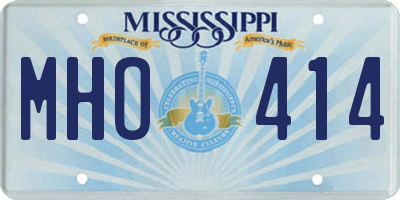 MS license plate MHO414