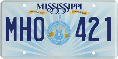 MS license plate MHO421