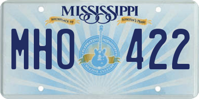 MS license plate MHO422