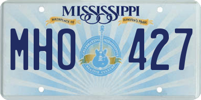 MS license plate MHO427