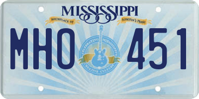 MS license plate MHO451