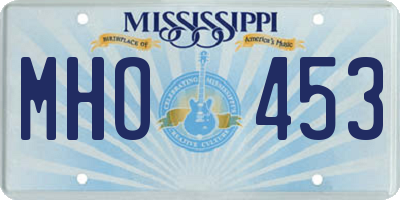 MS license plate MHO453