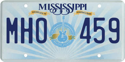 MS license plate MHO459