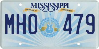MS license plate MHO479