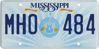MS license plate MHO484