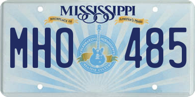 MS license plate MHO485