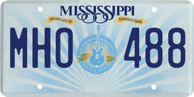 MS license plate MHO488