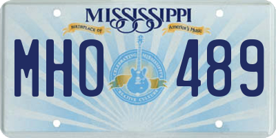 MS license plate MHO489