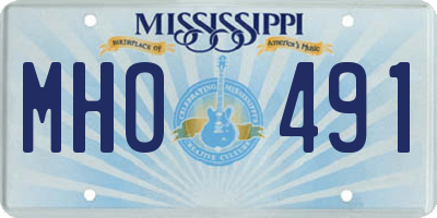 MS license plate MHO491