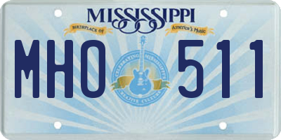 MS license plate MHO511