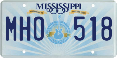 MS license plate MHO518