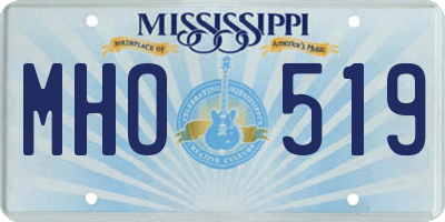 MS license plate MHO519