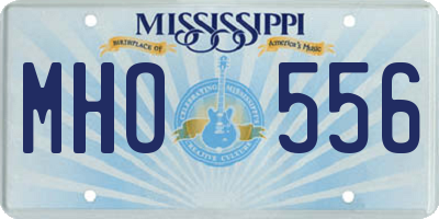 MS license plate MHO556