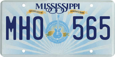 MS license plate MHO565
