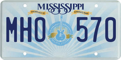 MS license plate MHO570