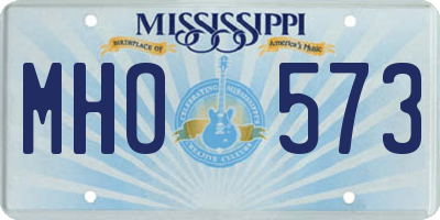 MS license plate MHO573