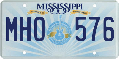 MS license plate MHO576