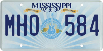 MS license plate MHO584
