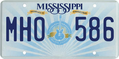 MS license plate MHO586