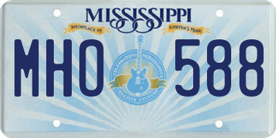 MS license plate MHO588