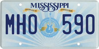 MS license plate MHO590
