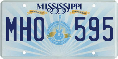 MS license plate MHO595