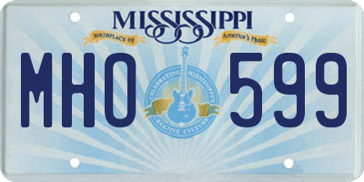 MS license plate MHO599