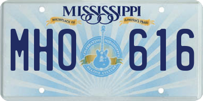 MS license plate MHO616