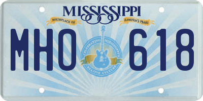 MS license plate MHO618