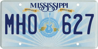 MS license plate MHO627