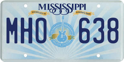 MS license plate MHO638