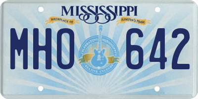MS license plate MHO642