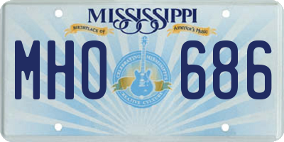 MS license plate MHO686