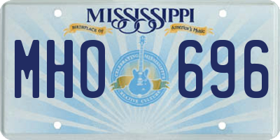 MS license plate MHO696
